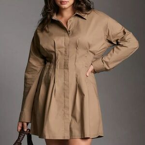 Pilcro Pintuck Mini Shirt Dress, 2X